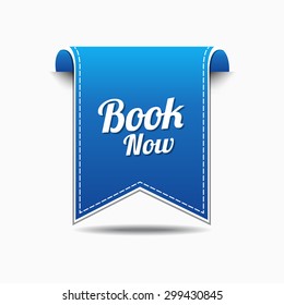 Book Now Blue Vector Icon Design