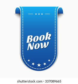 Book Now Blue Vector Icon Design