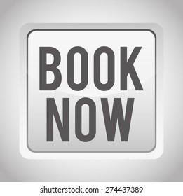 book now button design, vector illustration eps10 graphic 