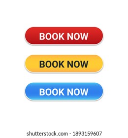 Book Now button with with difference color for website and UI material