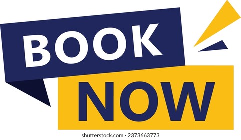 book now button vector for education and extra ad