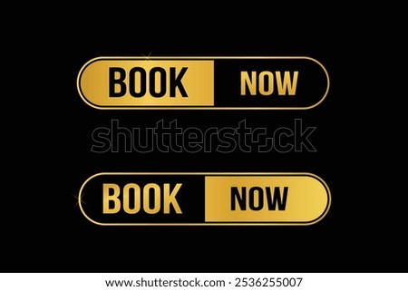 book now golden vector icon
