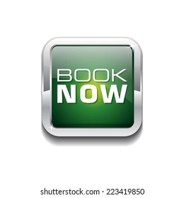Book Now Green Vector Icon Button