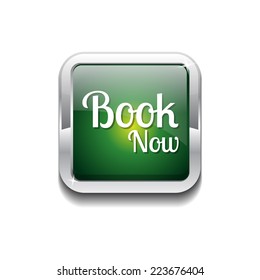Book Now Green Vector Icon Button