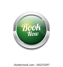Book Now Green Vector Icon Button