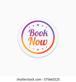 Book Now Label