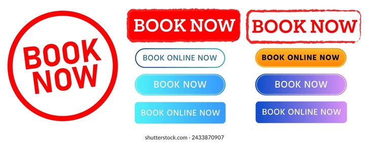 book now rectangle red stamp and button website modern online for order reserve