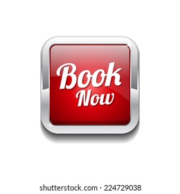 Book Now Red Vector Icon Button