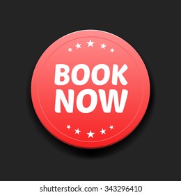 Book Now Round Label