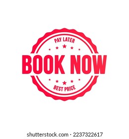 Etiqueta del vector de compra "Book Now" 