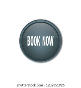 Book now vector button, web design element