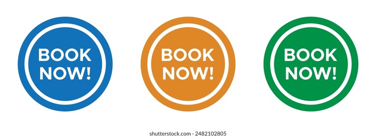 Book now vector icon illustration