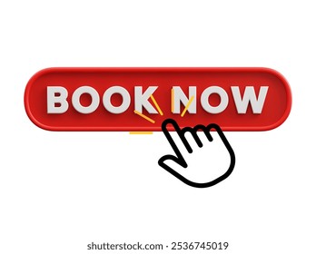 Book now vector icon set