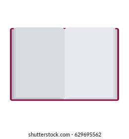 Book object icon. Education literature read and library theme. Isolated design. Vector illustration