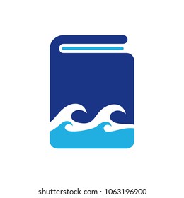 Book Ocean Logo Icon Design