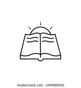 Book old history icon. Element of history icon