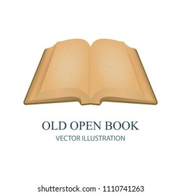 Book. Old open book.