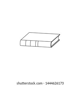 Book on the table icon. Element of book for mobile concept and web apps icon. Outline, thin line icon for website design and development, app development