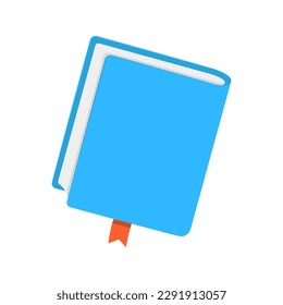 Book, on white background, vector illustration