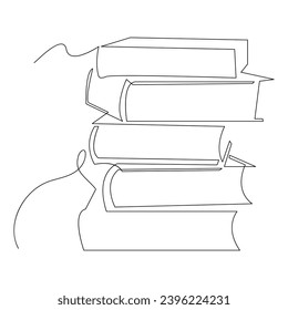 Erstellen Sie eine einzige Zeile, in der Vektorgrafik-Zeichnung und einfaches minimalistisches Design hinterlegt werden