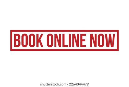 Book Online Now Rubber Stamp Seal Vector