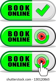 Book online vector illustration