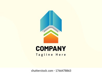 book open up arrow illustration template education logo for school, e-learning, class online, class, club study, study, library, learning.