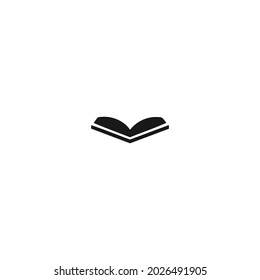 book open black icon isolated white background 