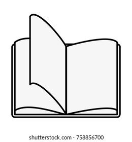 Book open in blank