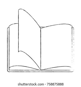 Book open in blank