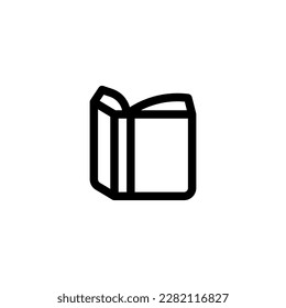 Book open e-book outline style icon and illustration - vector