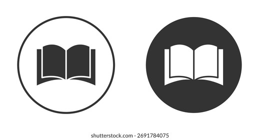 Book open icon. filled flat sign for mobile concept. Vector graphics