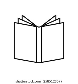 Book open icon. simple thin line vector icon