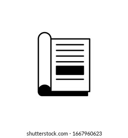 Book, open icon. Simple vector knowledge icons for ui and ux, website or mobile application