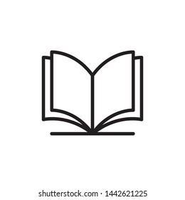 book, open book icon vector design template