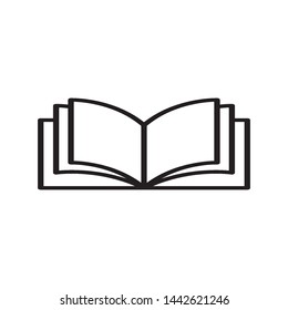 book, open book icon vector design template