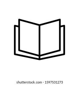 Book open icon vector design template