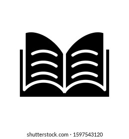 Book open icon vector design template