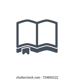 book open icon vector. book open glyph style design