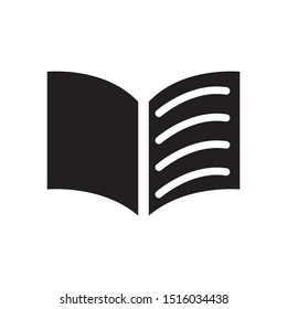 book, open book icon vector in trendy style
