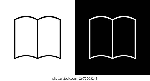 Book open icons, vector best stroke icon EPS