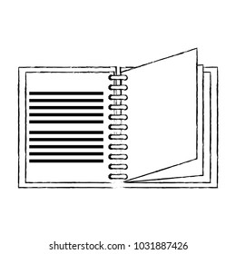 Book open isolated