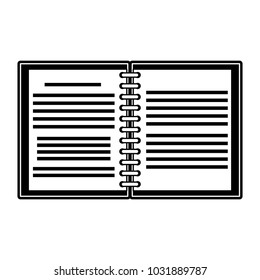 Book open isolated