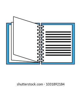 Book open isolated