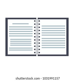 Book open isolated