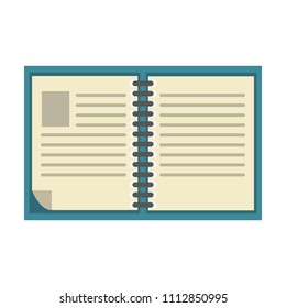 Book open isolated