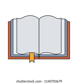 Book open isolated