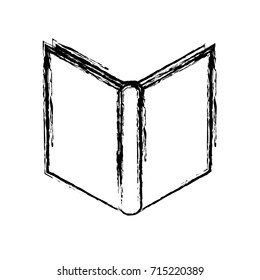 Book open isolated