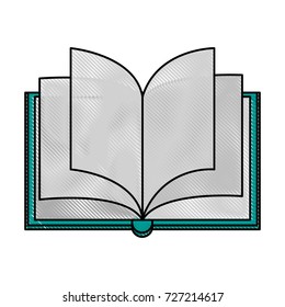 Book open isolated