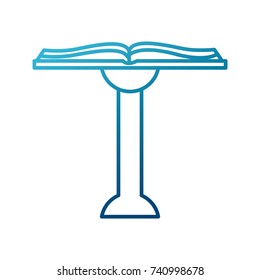 Book open isolated